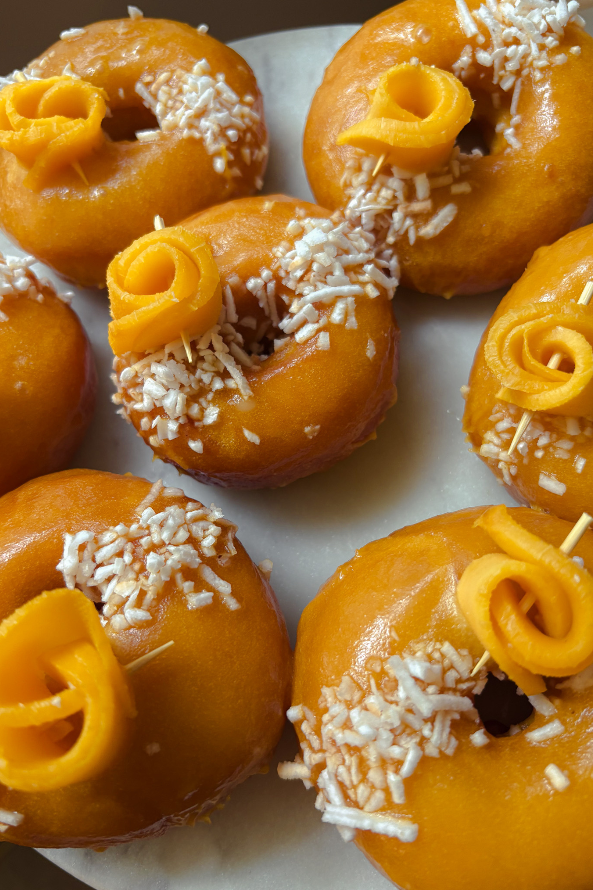 Mango Coconut Donuts